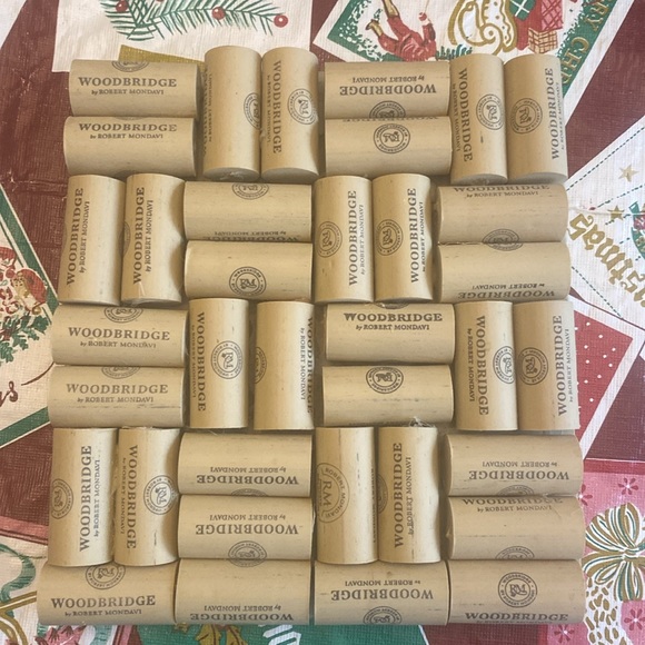 Handmade cork trivet. Made with corks. About 7 x 8 inches. - Picture 2 of 3